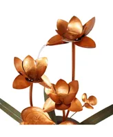 Sunnydaze Decor Copper Flower Blossoms Outdoor Garden Water Fountain - 28 in