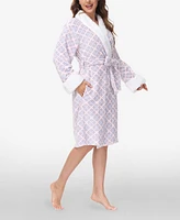 Ink+Ivy Women's Printed Plush Robe