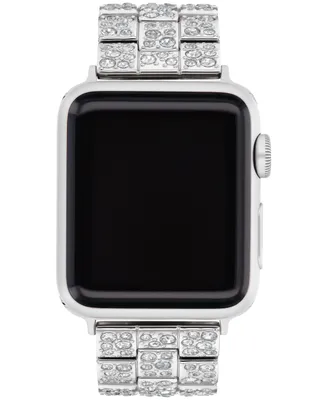 Coach Stainless Steel Crystal Bracelet Apple Watch, 38, 40, 41mm