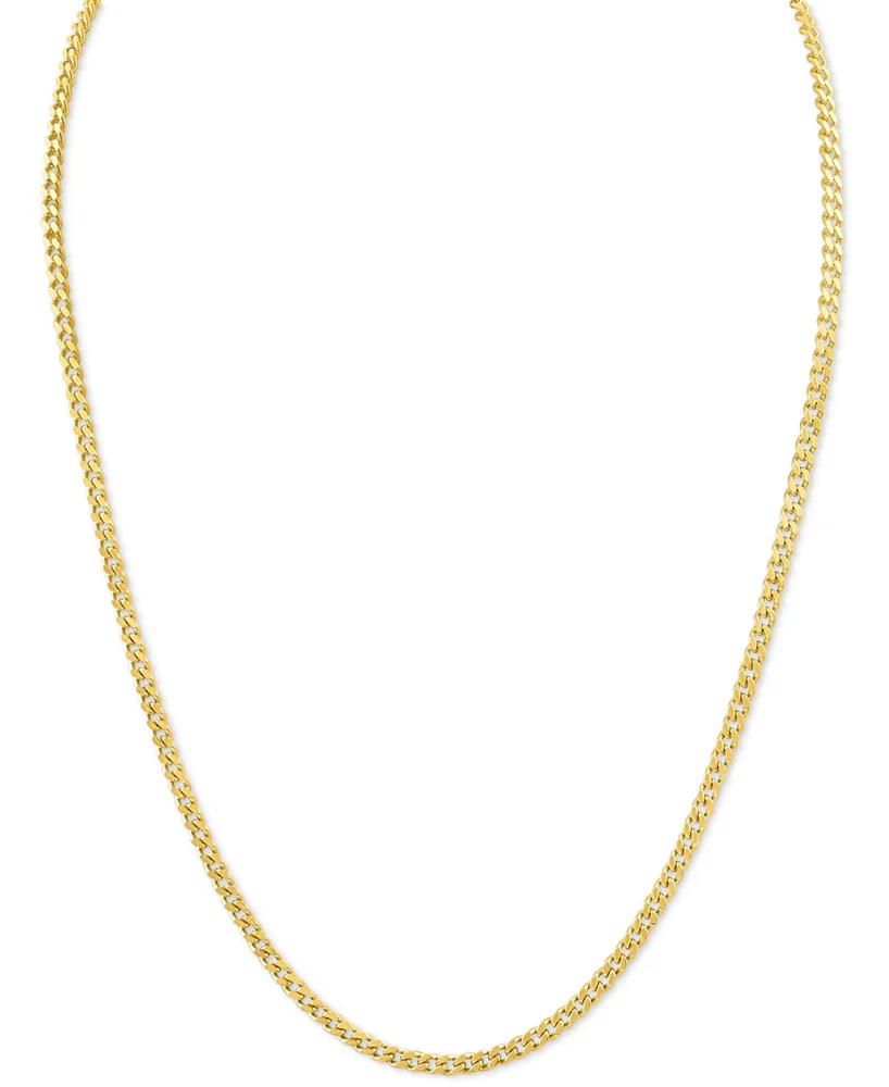 Esquire Men's Jewelry Curb Link 24" Chain Necklace, Created for Macy's
