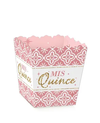 Big Dot of Happiness Mis Quince Anos - Party Mini Favor Boxes - Quinceanera Sweet 15 Birthday Party Treat Candy Boxes - Set of 12