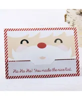 Big Dot of Happiness Jolly Santa Claus - Holiday and Christmas Money and Gift Card Holders - Set of 8