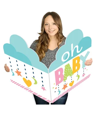 Colorful Baby Shower - Baby Shower Giant Greeting Card - Shaped Jumborific Card
