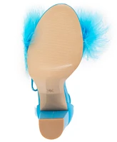 BCBGeneration Women's Biny Faux Feathers Sandal