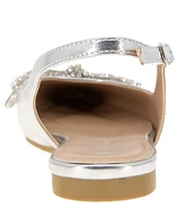 BCBGeneration Women's Kristin Rhinestone Bow Sling Back Flat