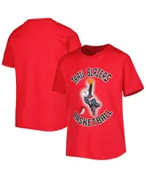 Big Boys Red Portland Trail Blazers Mascot Show T-shirt