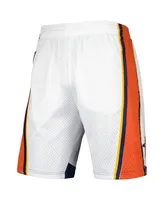 Men's Mitchell & Ness White Golden State Warriors 2009-10 Hardwood Classics Swingman Shorts