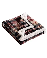 Eddie Bauer Trailhead Plaid Ultra Soft Plush Fleece Throw, 50" x 60"