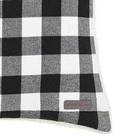 Closeout! Eddie Bauer Cabin Plaid Cotton Yarn Dyed Flannel Throw Pillow and Blanket Set