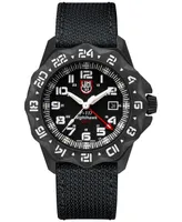 Luminox Men's Swiss F-11 Nighthawk Pilot Gmt Black Kevlar Strap Watch 44mm