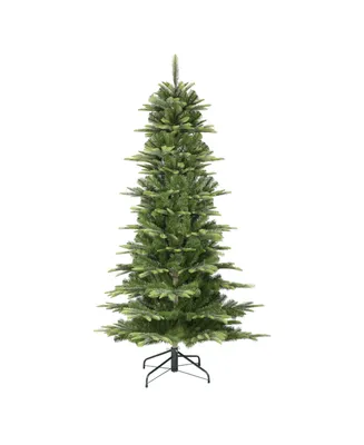 Puleo Slim Fir Artificial Christmas Tree with Stand, 6.5'