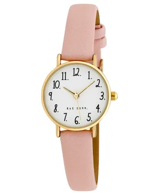 Rae Dunn Women's Megan Polyurethane Strap Watch 26mm