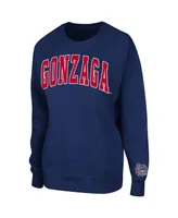 Women's Colosseum Navy Gonzaga Bulldogs Campanile Pullover Sweatshirt