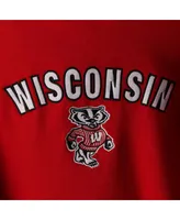 Women's Wisconsin Badgers Arch and Logo 1 Pullover Hoodie