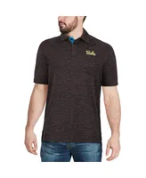 Men's Colosseum Black Ucla Bruins Down Swing Polo Shirt