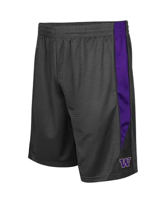 Men's Colosseum Charcoal Washington Huskies Turnover Shorts