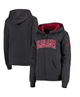 Women's Stadium Athletic Alabama Crimson Tide Arched Name Full-zip Hoodie