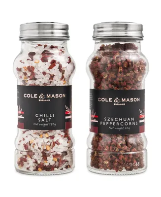 Cole & Mason Aromatic Salt and Pepper Gift Set, 2 Piece - Clear Silver