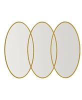 Madison Park Signature Eclipse Oval Wall Decor Mirror, 40" x 30" x 1.77" - Gold