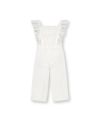 Hope & Henry Toddler Girls Flutter Sleeve Jumpsuit