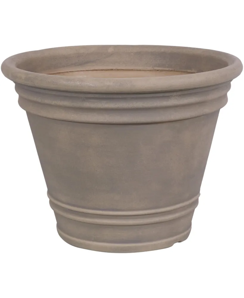 Sunnydaze Decor 20 in Franklin Polyresin Planter with Uv-Resistant Finish