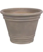 Sunnydaze Decor 20 in Franklin Polyresin Planter with Uv-Resistant Finish