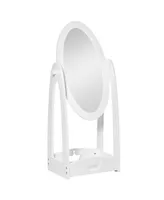 Homcom Standing Children's Vanity for Dress-up, Includes Storage Shelf