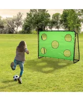 Soozier SoCcer Goal Target Goal Indoor Backyard with All Weather Polyester Net