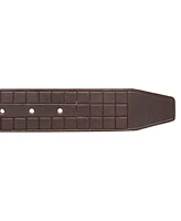 Lucky Brand Men's Grid Tooled Embossed Leather Belt