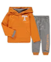 Toddler Boys Colosseum Tennessee Orange, Heathered Gray Volunteers Poppies Hoodie and Sweatpants Set