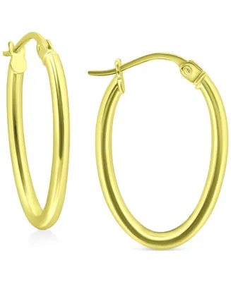 Giani Bernini Polished Oval Small Hoop Earrings, 20mm, Created for Macy's