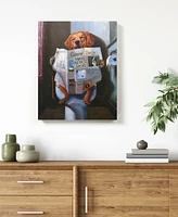 Empire Art Direct 'Dog Gone Funny' Graphic Art Print On Wrapped Canvas Wall Art, 20" x 16"