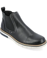 Vance Co. Men's Waylon Tru Comfort Foam Pull-On Cap Toe Chelsea Boot