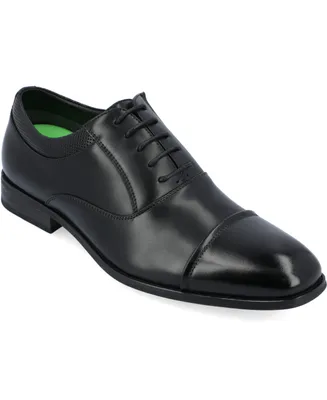 Vance Co. Men's Bradley Wide Tru Comfort Foam Lace-Up Cap Toe Oxford Dress Shoe