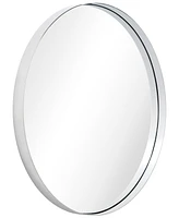Empire Art Direct Ultra Polished Stainless Steel Round Wall Mirror, 30" x 30"
