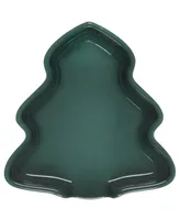 Le Creuset Stoneware Noel Holiday Tree Spoon Rest 5.5 in.