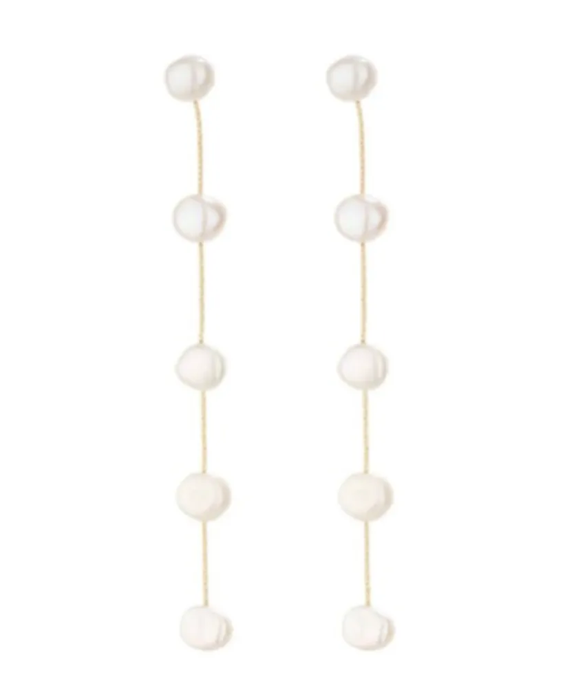 Accessory Concierge Women's Quinn Cultured Freshwater Pearl Duster Earrings - Gold