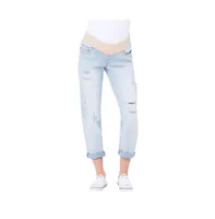 Maternity Baxter Boyfriend Jean Clean Fade