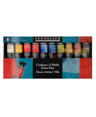 Sennelier Artists' Oil 10 Piece Color Tubes Set, 21 ml