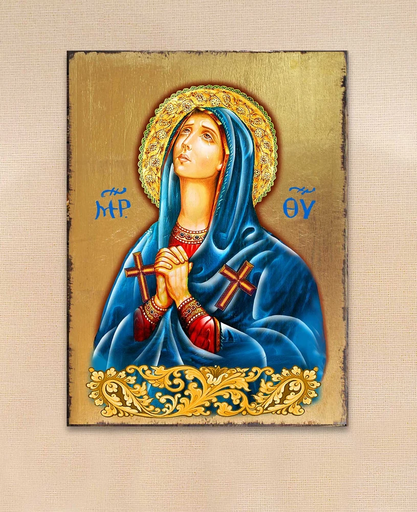 Designocracy Icon Maria Magdalena Wall Art on Wood 8"