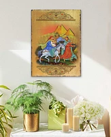 Designocracy Icon Flight to Egypt Wall Art on Wood 8"