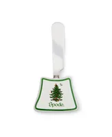 Spode Christmas Tree Wooden Cheese Board & Spreader