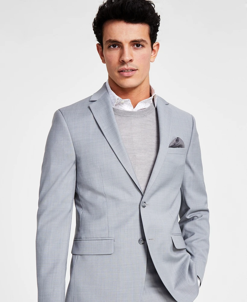 Bar Iii Men's Skinny-Fit Sharkskin Suit Jacket, Created for Macy's