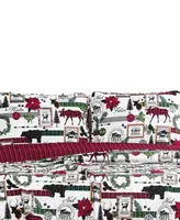 Southshore Fine Linens Merry Town Christmas Reversible 6 Piece Comforter Set