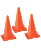 Champion Sports High Visibility Plastic Safety Cone, Set of 3