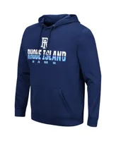 Men's Colosseum Navy Rhode Island Rams Lantern Pullover Hoodie