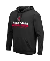 Men's Colosseum Black Louisiana Ragin' Cajuns Lantern Pullover Hoodie