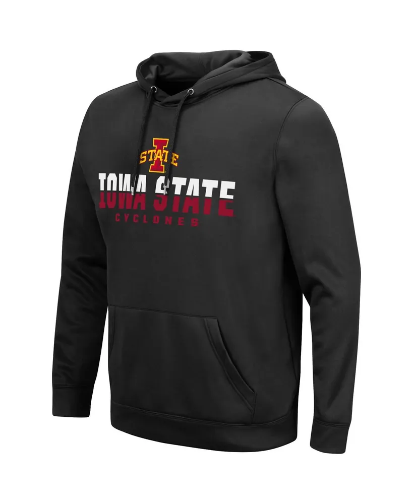 Men's Colosseum Black Iowa State Cyclones Lantern Pullover Hoodie