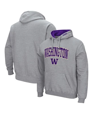 Colosseum Men's Washington Huskies Arch & Logo 3.0 Pullover Hoodie