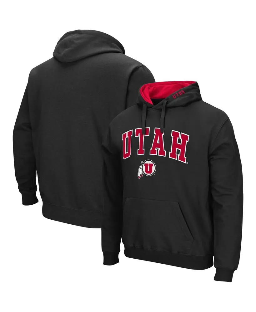 Colosseum Men's Colosseum Utah Utes Arch and Logo Pullover Hoodie